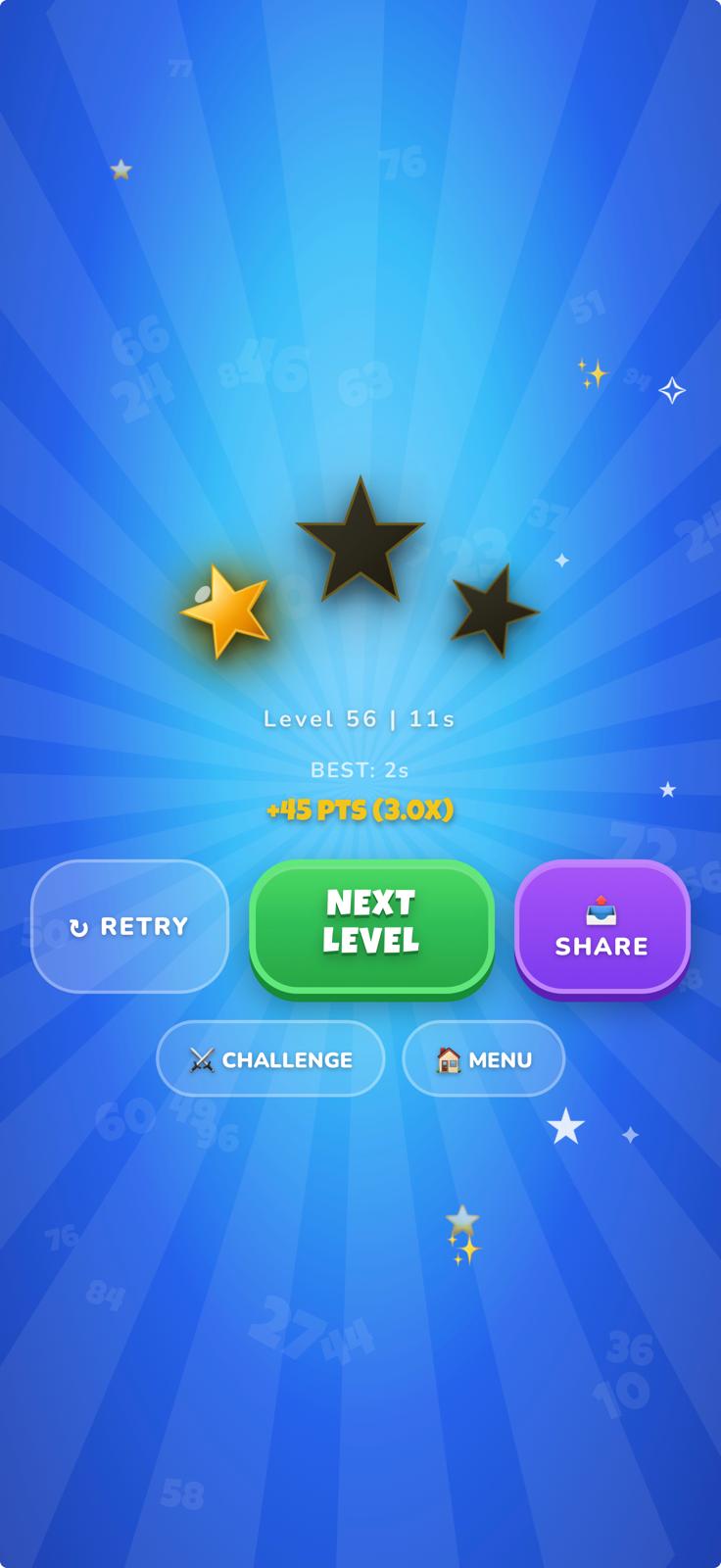 FIND 67 level complete — earn stars